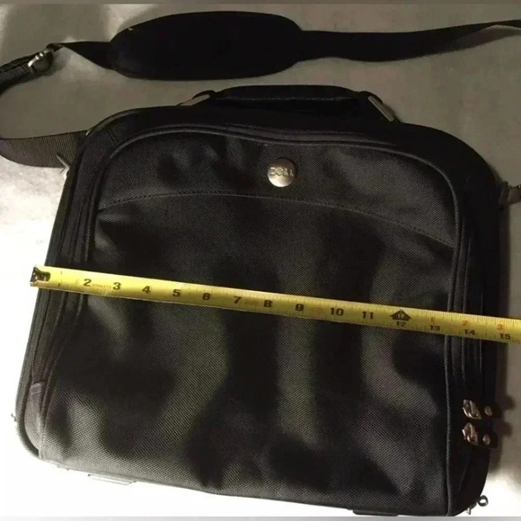 Dell Laptop Computer Bag 15X13X5 Padded Shoulder Strap Carry On Travel - Picture 15 of 16